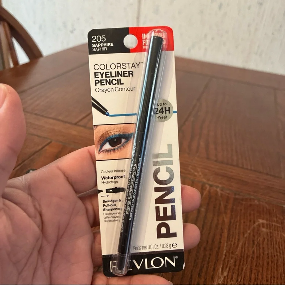 Revlon Colorstay Eyeliner Pencil 205 Sapphire, 210 Teal, Waterproof 24 Hour-2